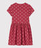 Girls' Cotton Print Dress PAPI pink/AVALANCHE beige