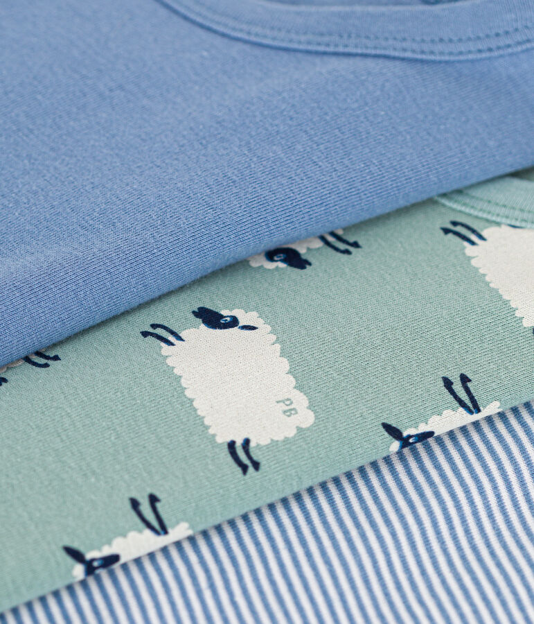 Children's short-sleeved cotton sheep T-shirts - 3-Pack multicolor