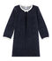 Chemise de nuit fille en bouclette velours SMOKING blue/ARGENT grey