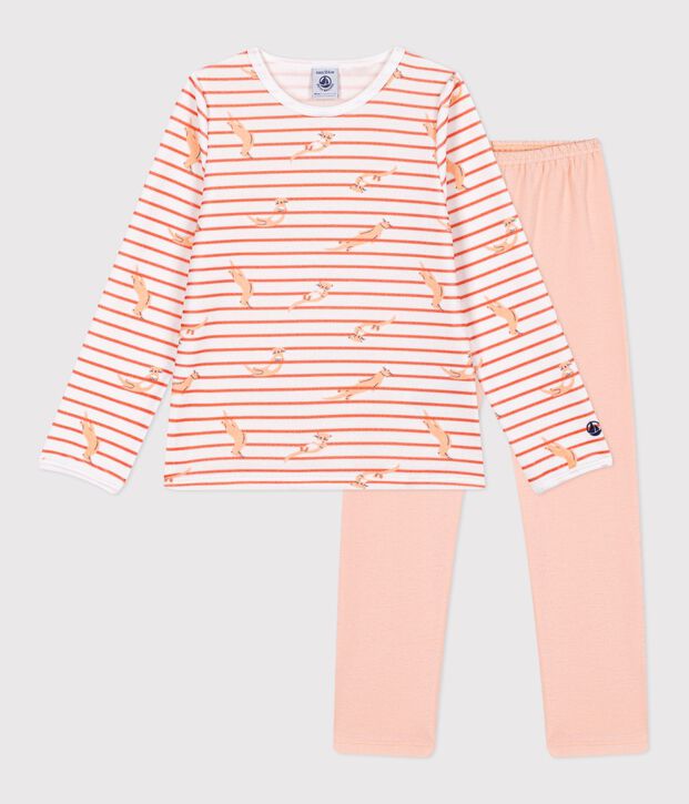 Pyjama  en velours white/pink/multicolor