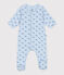 Babies' whale design tube knit bodyjama TOUDOU blue/ALASKA