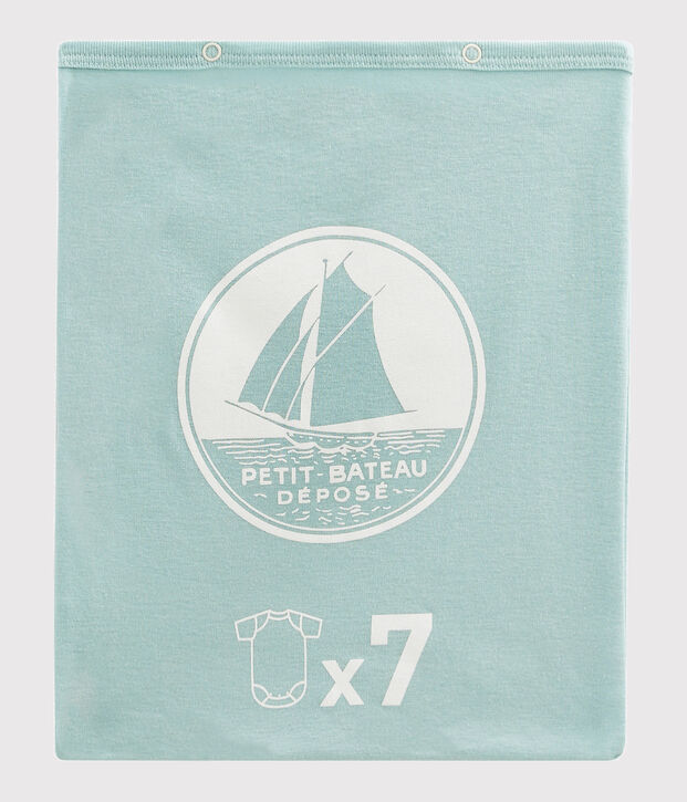 Baby boys' surprise set of short-sleeved bodysuits - 7-pack multicolor