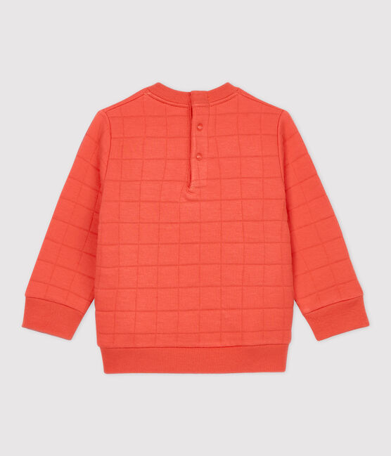 Babies' Organic Quilted Sweatshirt OURSIN orange