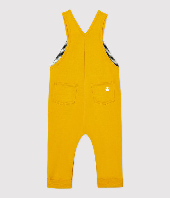Babies' Fleece Dungarees BOUDOR yellow