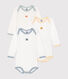 Babies' long-sleeved bodysuits - 3-pack