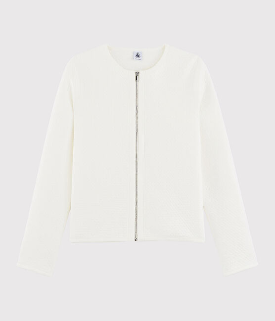 Women's cardigan jacket MARSHMALLOW white