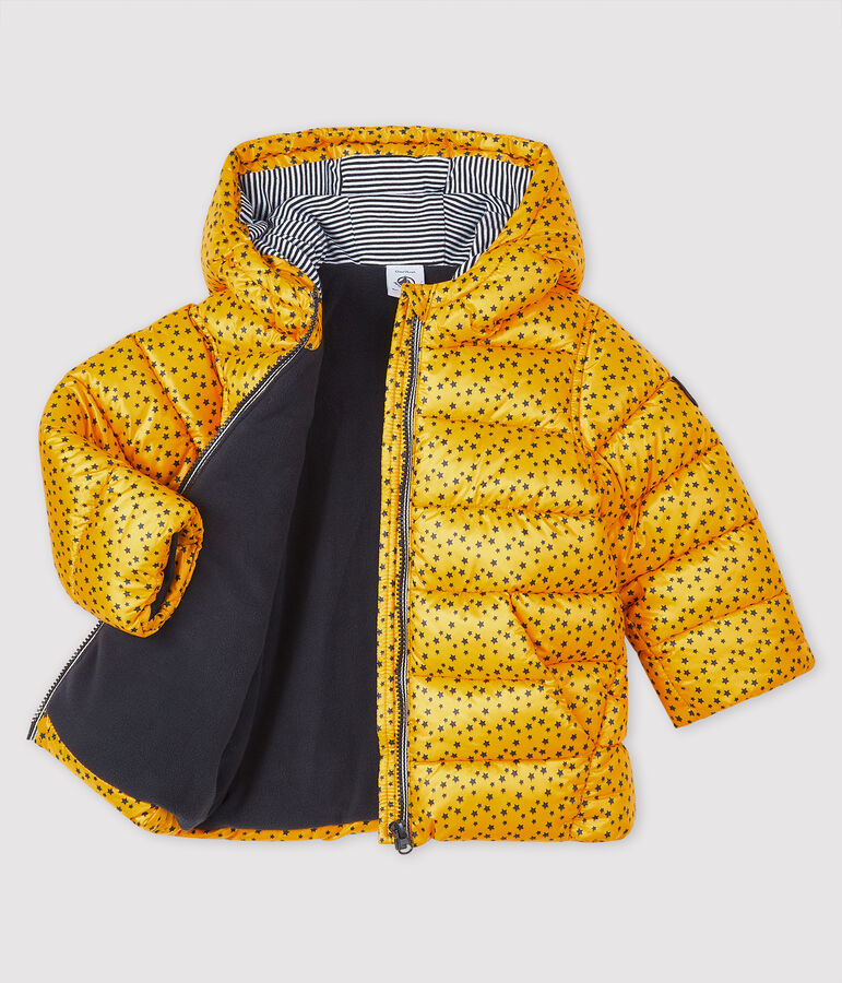 Baby boy's quilted puffer jacket BOUDOR yellow/SMOKING blue