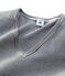 Women's Iconic Cotton V-Neck T-Shirt SMOKING blue/MARSHMALLOW white