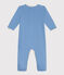 Babies' plain cotton pyjamas ALASKA blue