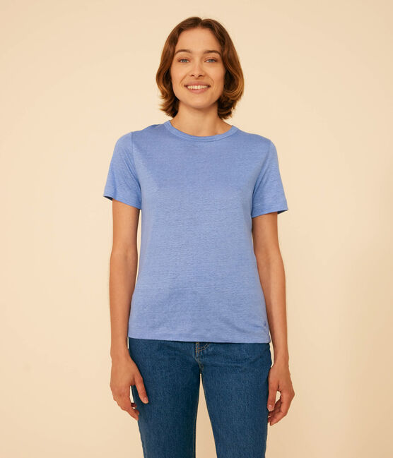 Women's Iconic Linen T-Shirt GAULOISE blue