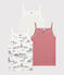 Girls' Paris Print Strappy Vests - 3-Pack variante 1