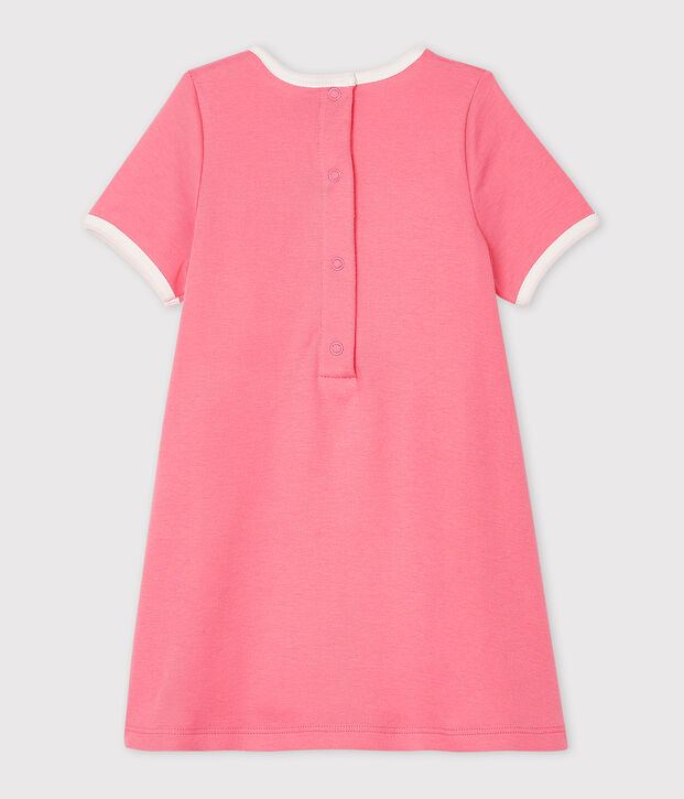 Baby Girls' Short-Sleeved Bodysuit/Dress pink