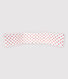 Babies' Red Heart Pattern Ribbed Cot Bumper