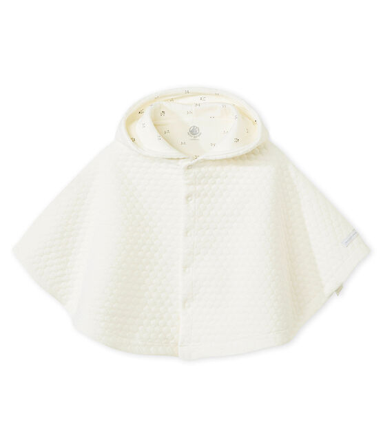 Unisex baby's reversiblehat in a tubic MARSHMALLOW white