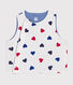 BABIES' REVERSIBLE SLEEVELESS COTTON CARDIGAN