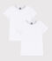 Girls' White Short-Sleeved T-Shirt - 2-Pack variante 1