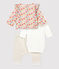 Baby Girls' Floral Wool and Organic Cotton Clothing - 3-Pack MONTELIMAR beige/MULTICO white