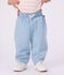 Babies' chambray trousers BLEU CLAIR blue