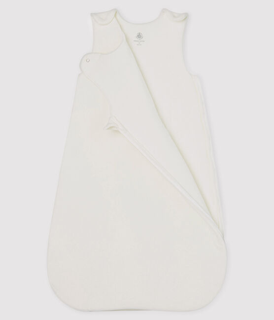 Babies' Velour Sleeping Bag MARSHMALLOW white