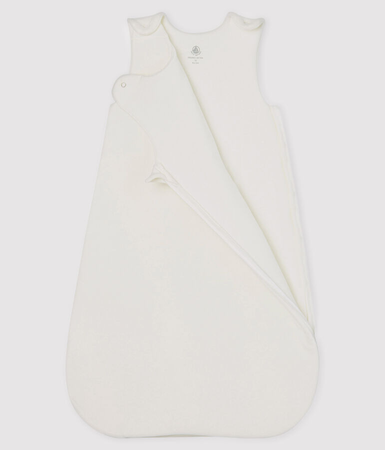 Babies' Velour Sleeping Bag MARSHMALLOW white
