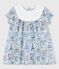 Babies' Poplin Paris Print Dress MARSHMALLOW white/MULTICO white
