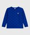 Children's long-sleeved printed cotton T-shirt OLYMPIC+SOIR blue