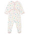 Baby Girls' Fleece Sleepsuit MARSHMALLOW white/MULTICO white