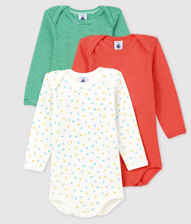 Baby Boys' Long-Sleeved Bodysuit - 3-Piece Set multicolor
