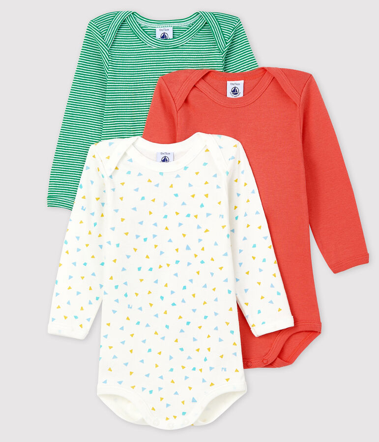 Baby Boys' Long-Sleeved Bodysuit - 3-Piece Set multicolor