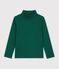 Children's plain cotton rollneck top TREE