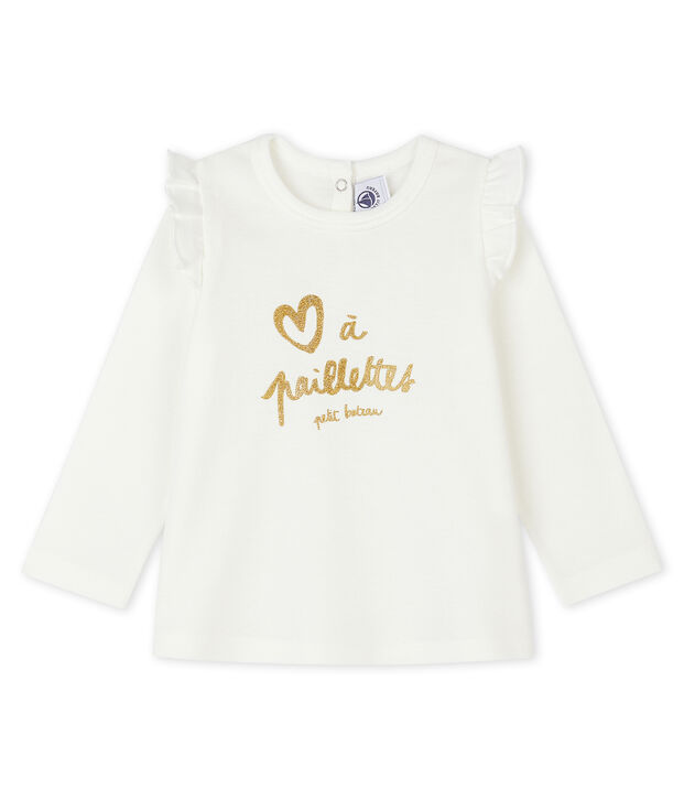 Baby Girls' Long-Sleeved Blouse white
