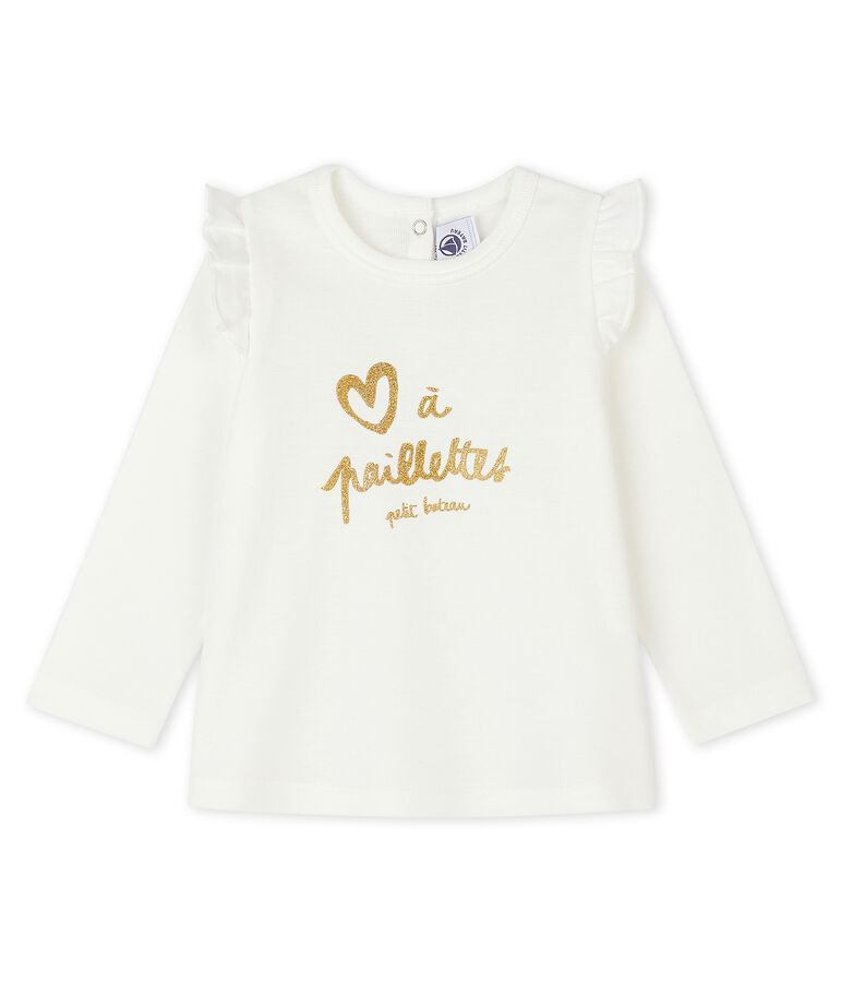 Baby Girls' Long-Sleeved Blouse white