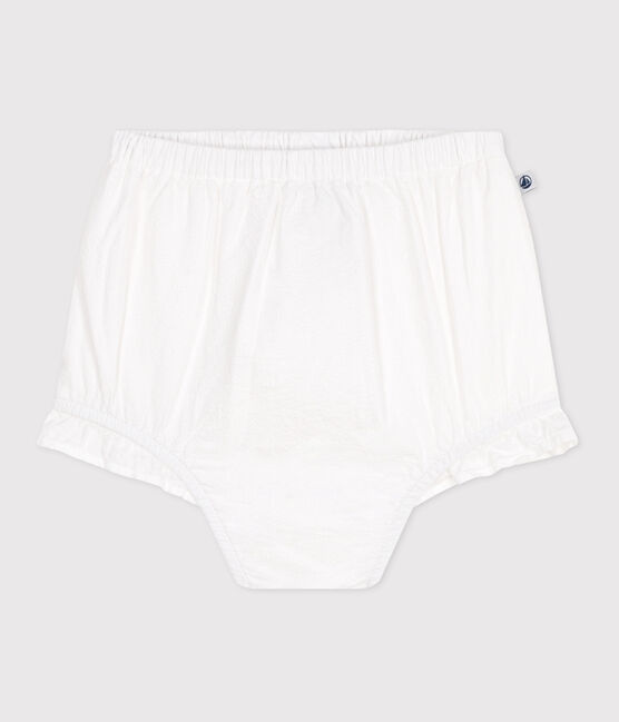 Seersucker baby bloomers ECUME white