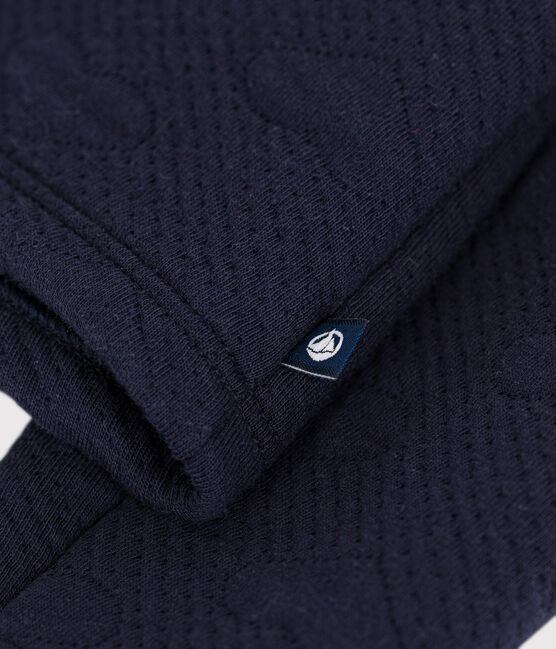 Girls' tube knit cardigan SMOKING blue