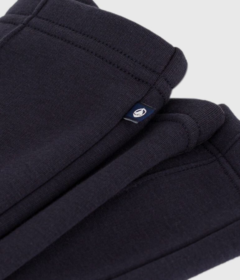 Children's legging-style fleece trousers blue