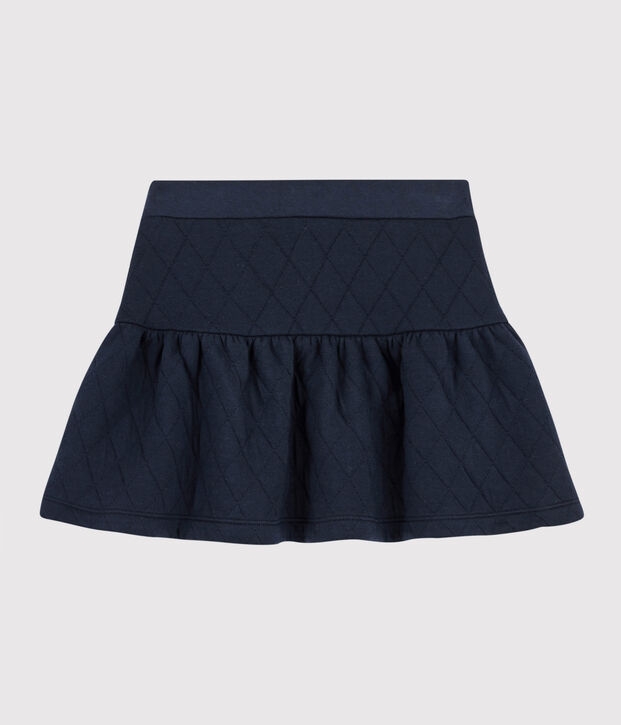 Girls' Quilted Tube Knit Skirt blue