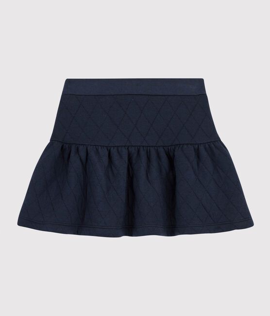 Girls' Quilted Tube Knit Skirt SMOKING blue