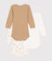 Babies' long-sleeved chick print cotton bodysuits - 3-pack variante 1
