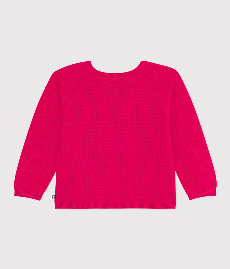 Girls' Cotton Cardigan DELHI pink