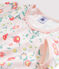 Girls' Ribbed Nightdress MARSHMALLOW white/MULTICO white