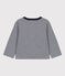 Babies' Pinstriped Thick Jersey Cardigan SMOKING blue/MARSHMALLOW white