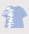 Hyères edition women's Breton top ECUME white/DELFT blue
