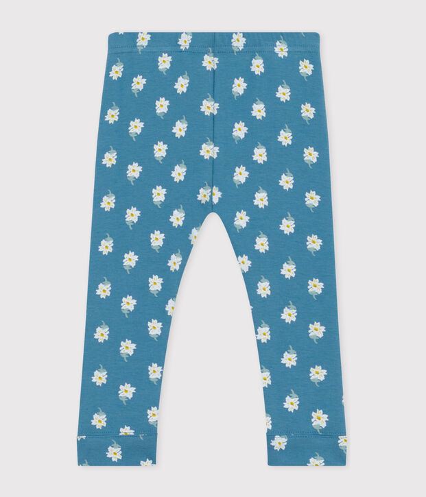 Babies' Patterned Cotton Leggings blue/multicolor