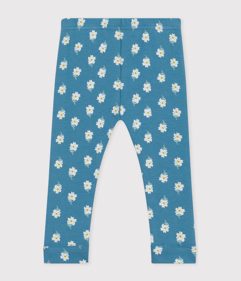 Babies' Patterned Cotton Leggings blue/multicolor