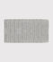 Babies' fleece-lined knitted snood CHATON CHINE grey
