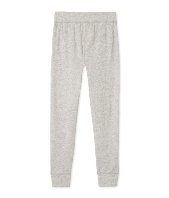Women's leggings in an extra-fine tube knit BELUGA CHINE grey