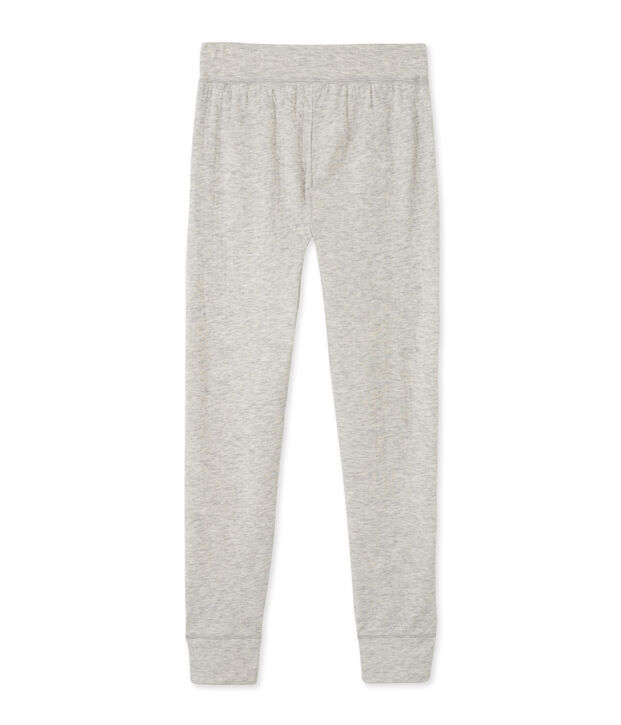 Women's leggings in an extra-fine tube knit grey