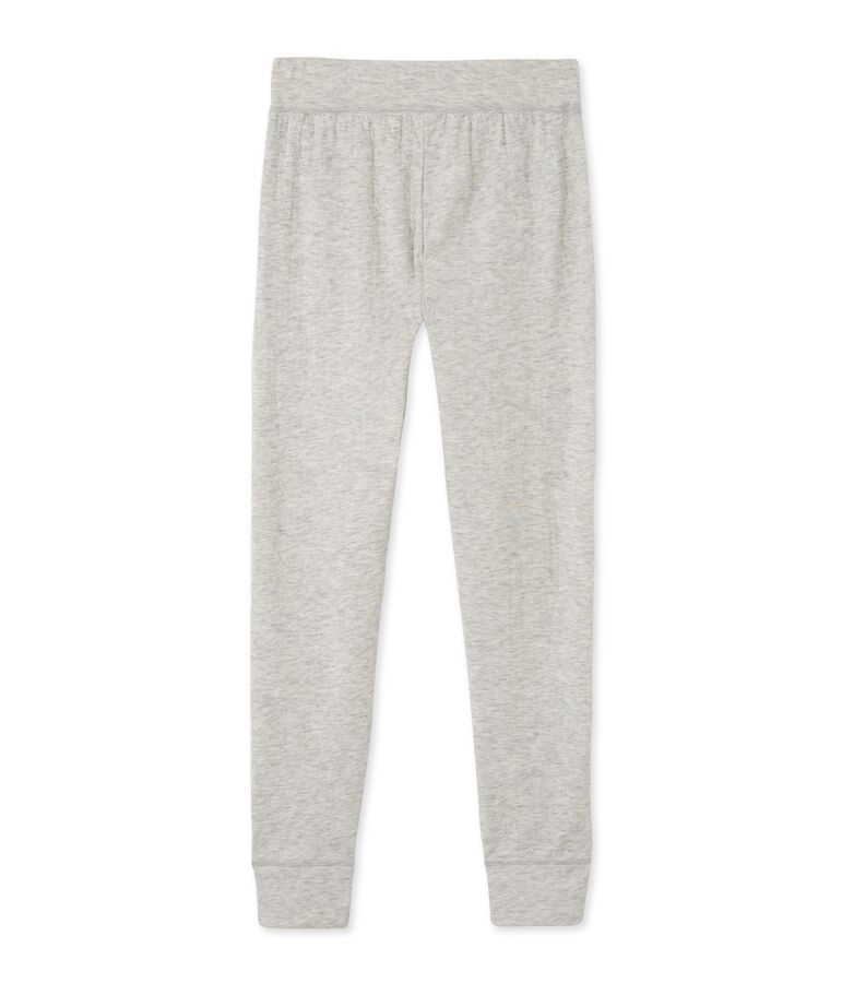 Women's leggings in an extra-fine tube knit grey