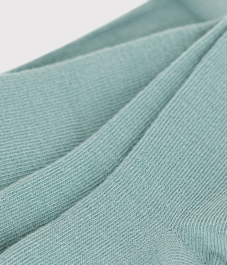 Plain cotton tights for babies green