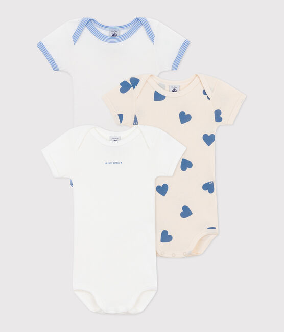 Babies' short-sleeved printed cotton bodysuits - 3-Pack variante 1